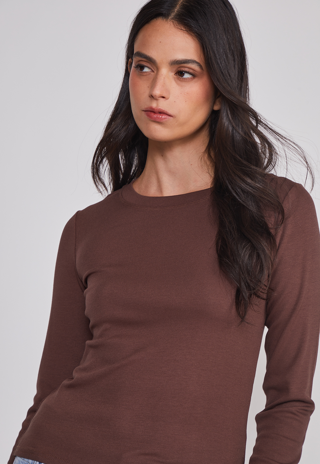 Camiseta Mujer Termica Café Sioux 5