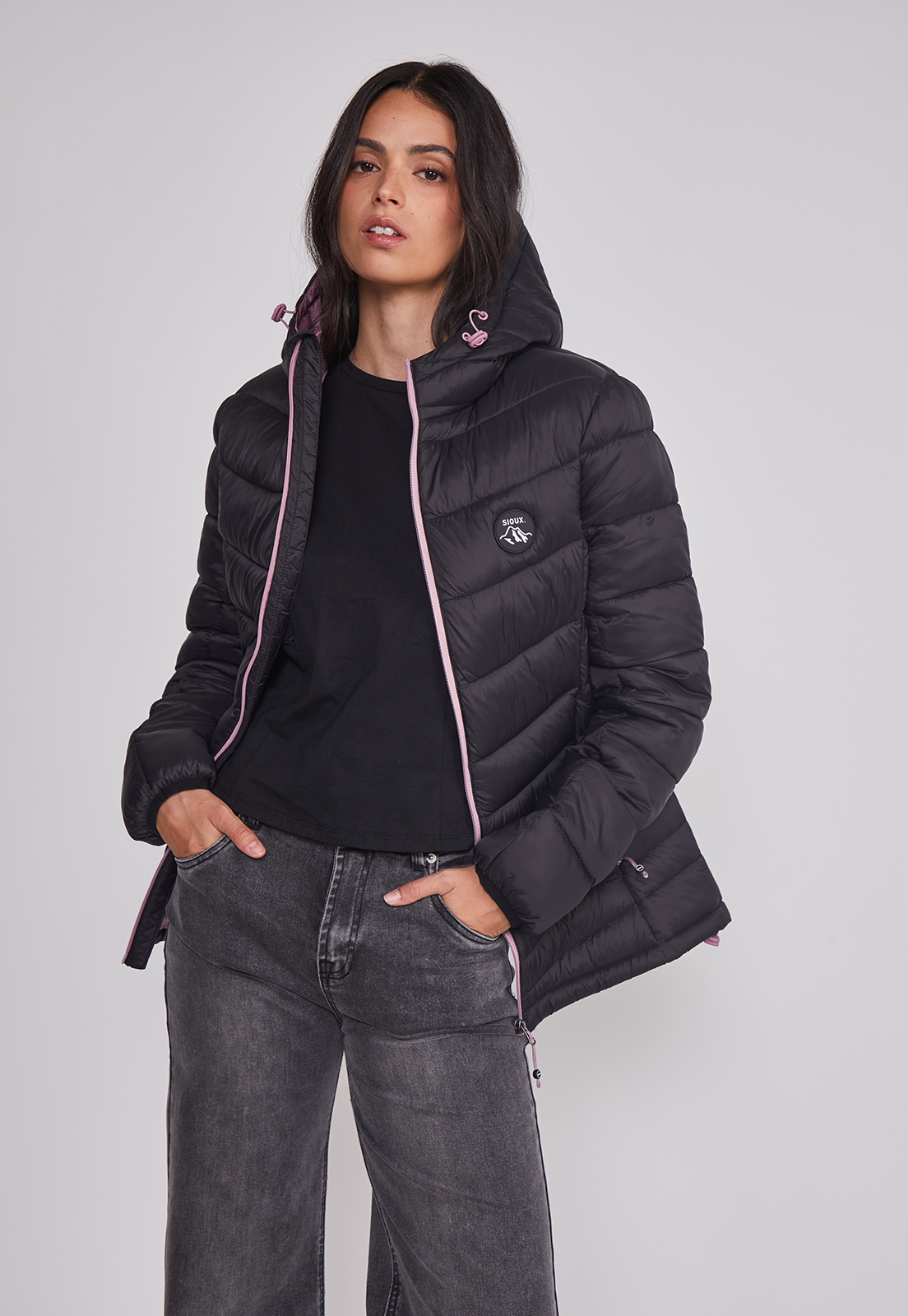 Parka Mujer Outdoor Rosado Sioux 3