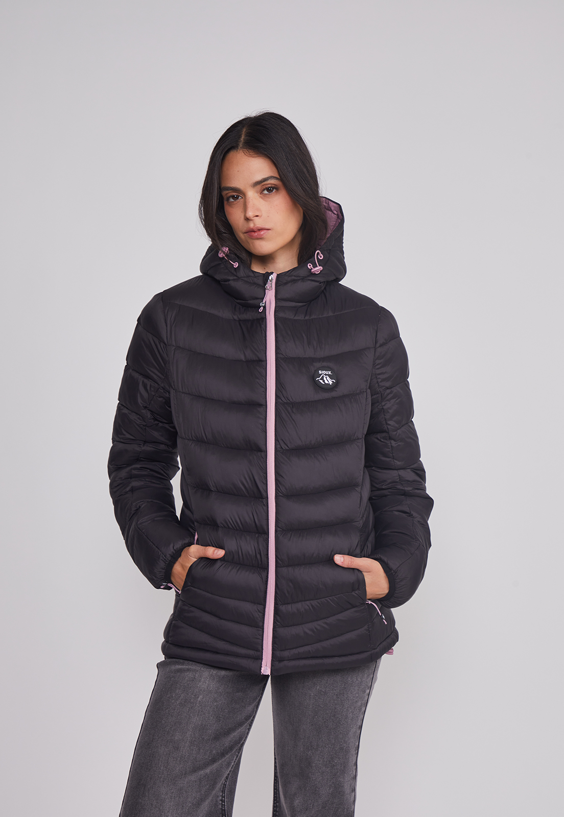 Parka Mujer Outdoor Rosado Sioux 1