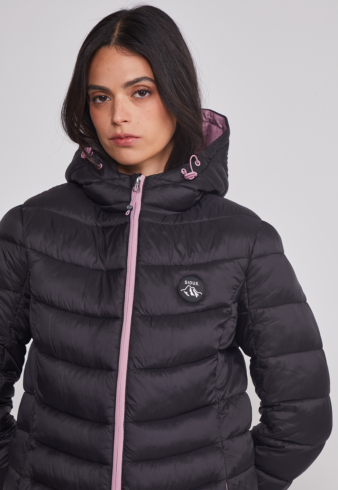 Parka Mujer Outdoor Rosado Sioux 4