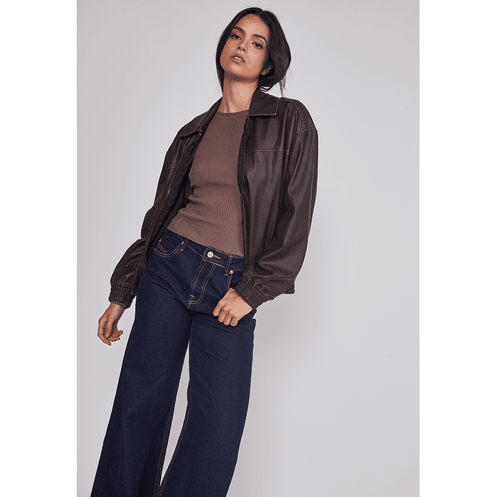 Jeans Mujer Raw Superwide Azul Sioux 3