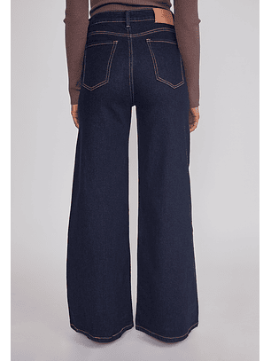 Jeans Mujer Raw Superwide Azul Sioux