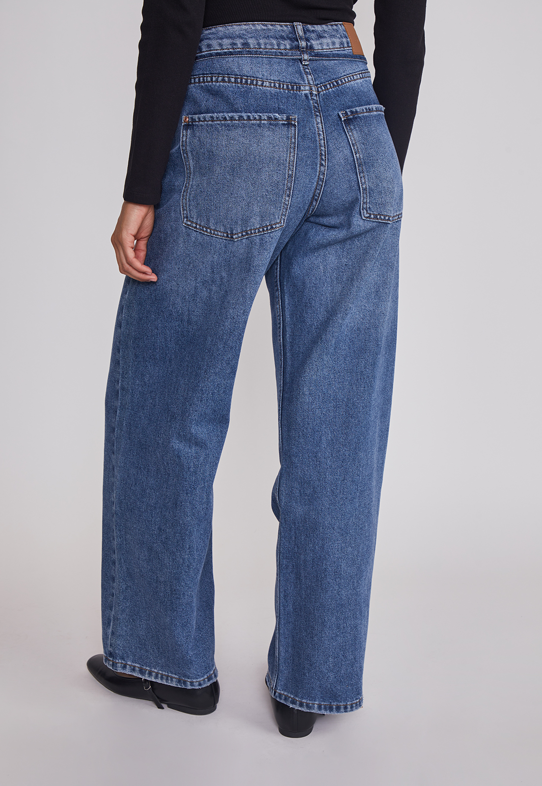 Jeans Mujer Baggy Loose Azul Sioux 2