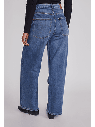 Jeans Mujer Baggy Loose Azul Sioux