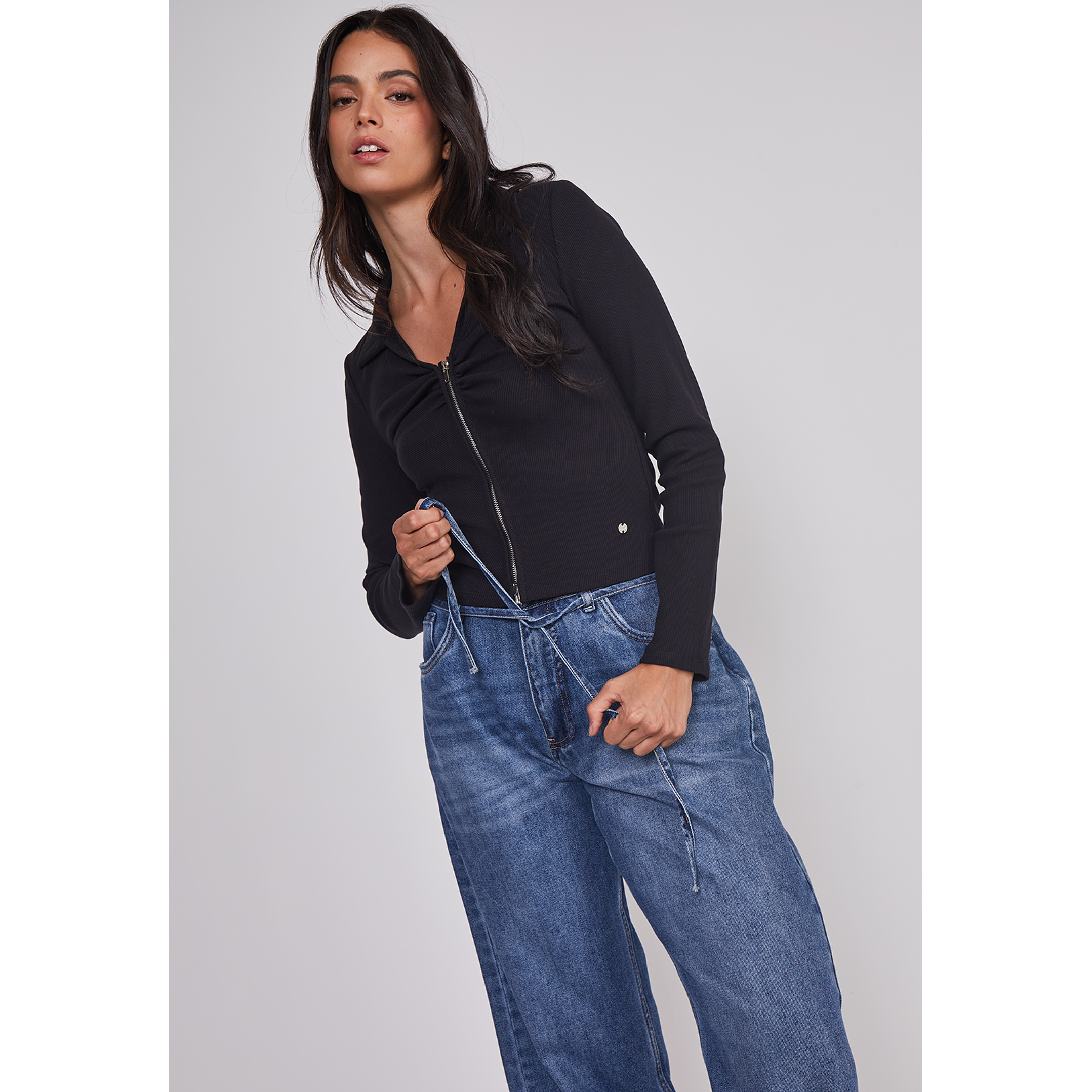 Jeans Mujer Baggy Loose Azul Sioux 5