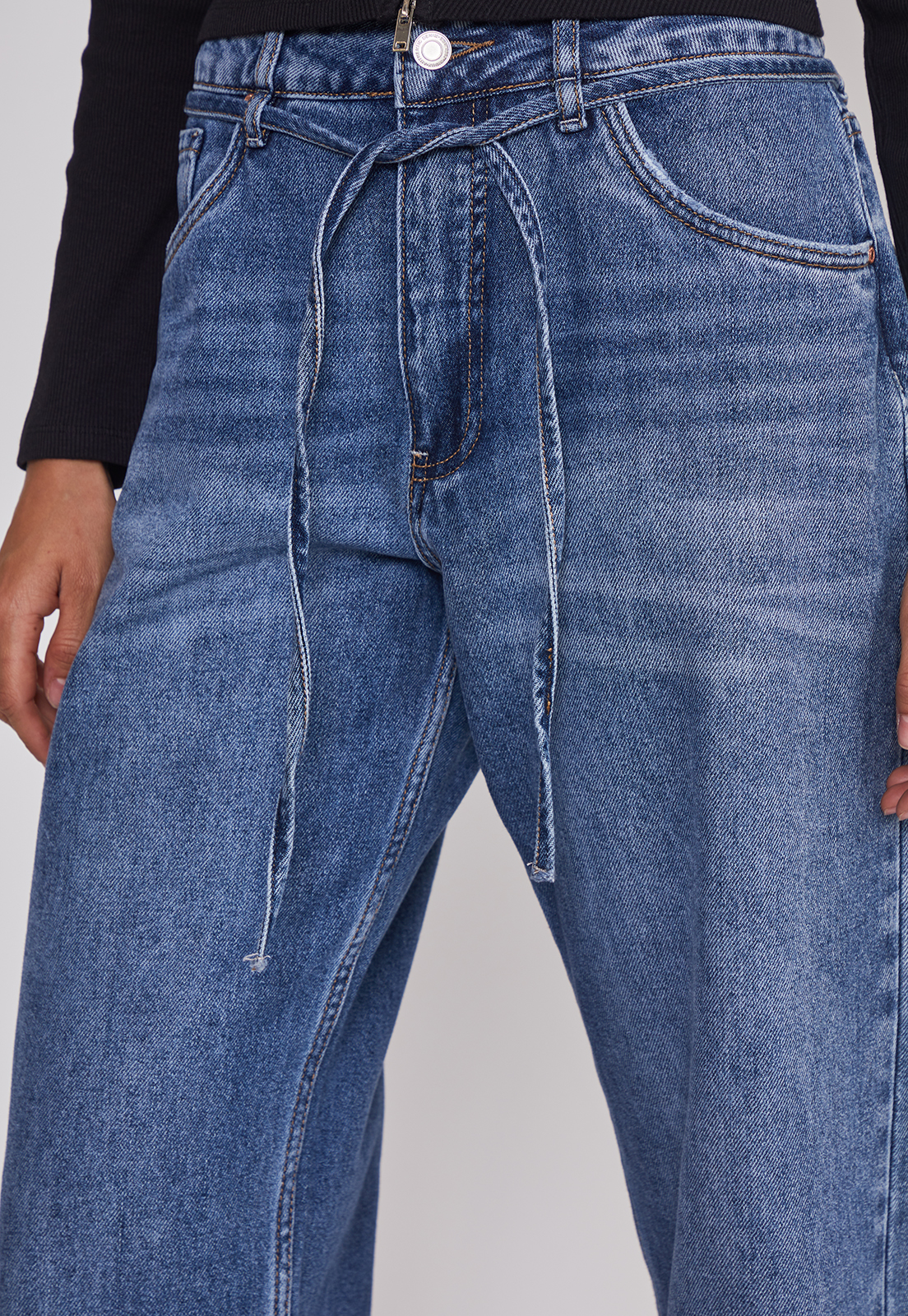 Jeans Mujer Baggy Loose Azul Sioux 4