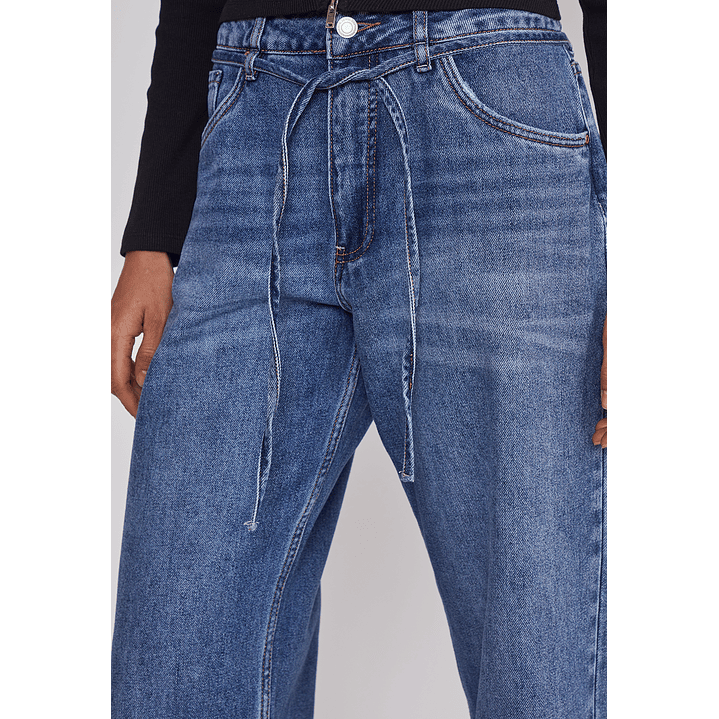 Jeans Mujer Baggy Loose Azul Sioux 4