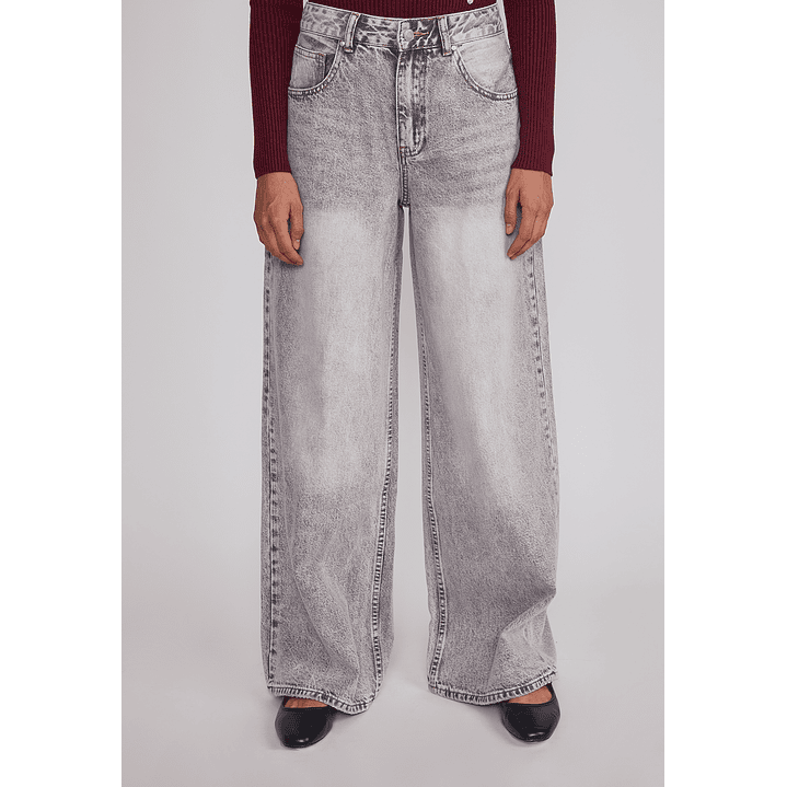 Jeans Mujer Desgastado Rep Gris Sioux 1