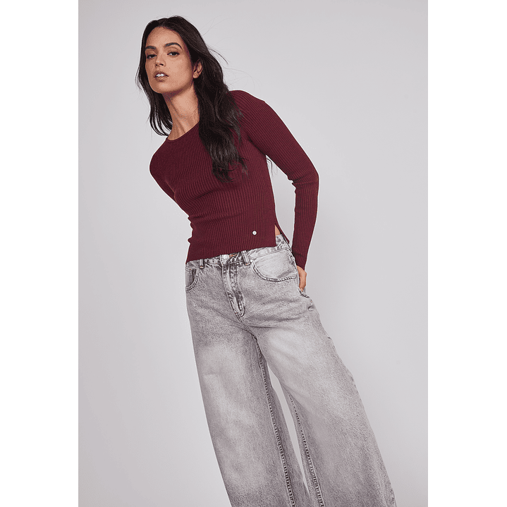 Jeans Mujer Desgastado Rep Gris Sioux 3