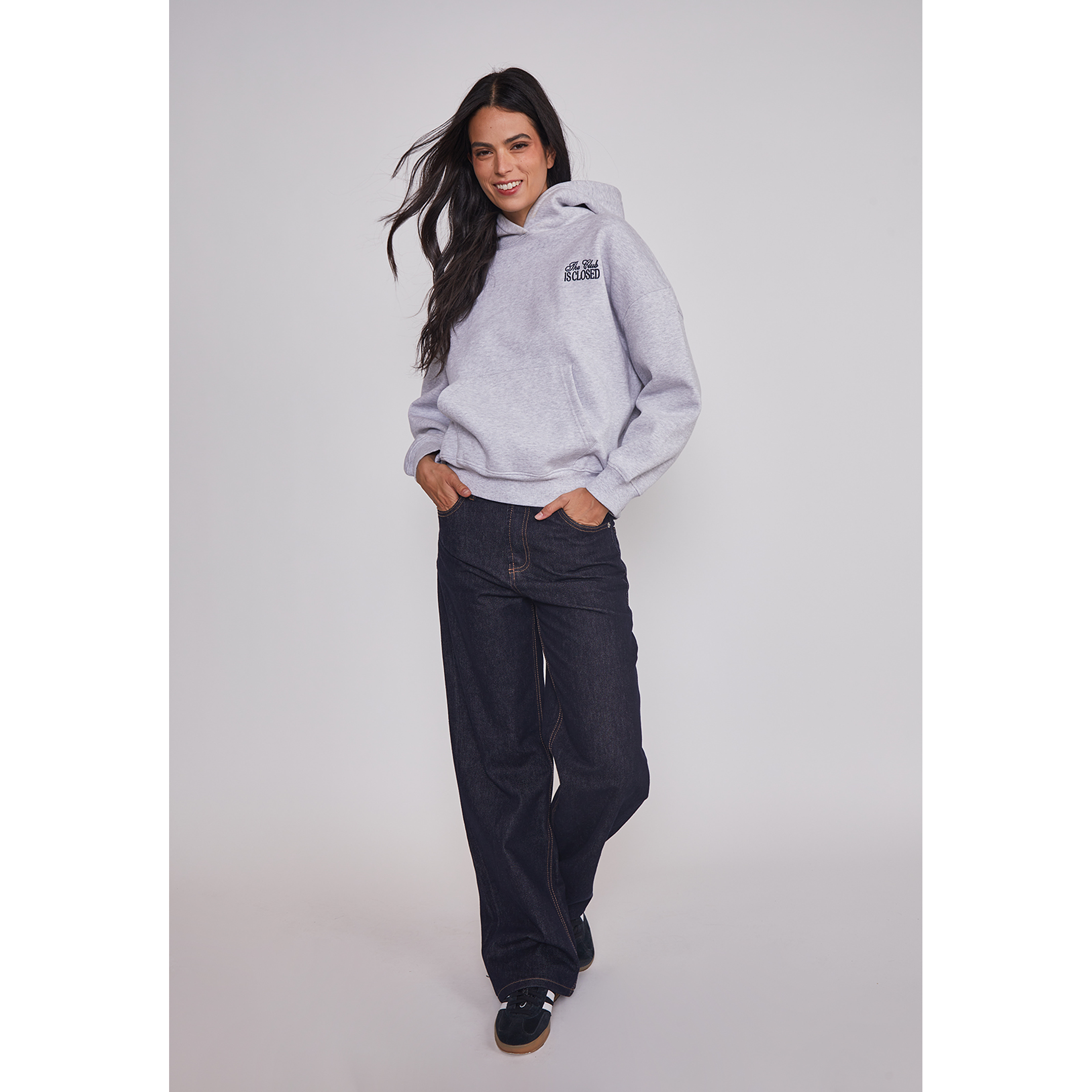 Jeans Mujer Wideleg Botones Azul Sioux 5