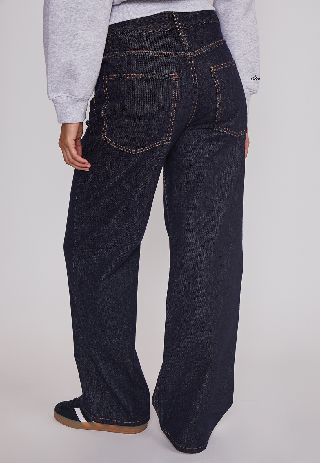 Jeans Mujer Wide Leg Botones Azul Sioux 2