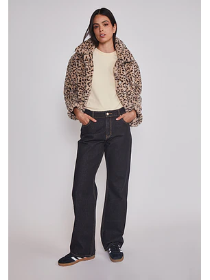 Jeans Mujer Raw Oscuro Azul Sioux