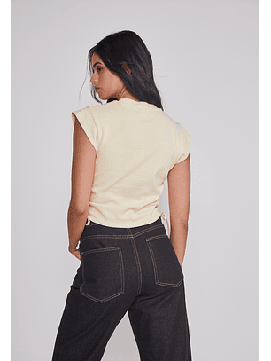 Polera Mujer Ajustador Costados Amarillo Sioux
