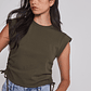 Polera Mujer Ajustador Costados Verde Sioux - Miniatura 4