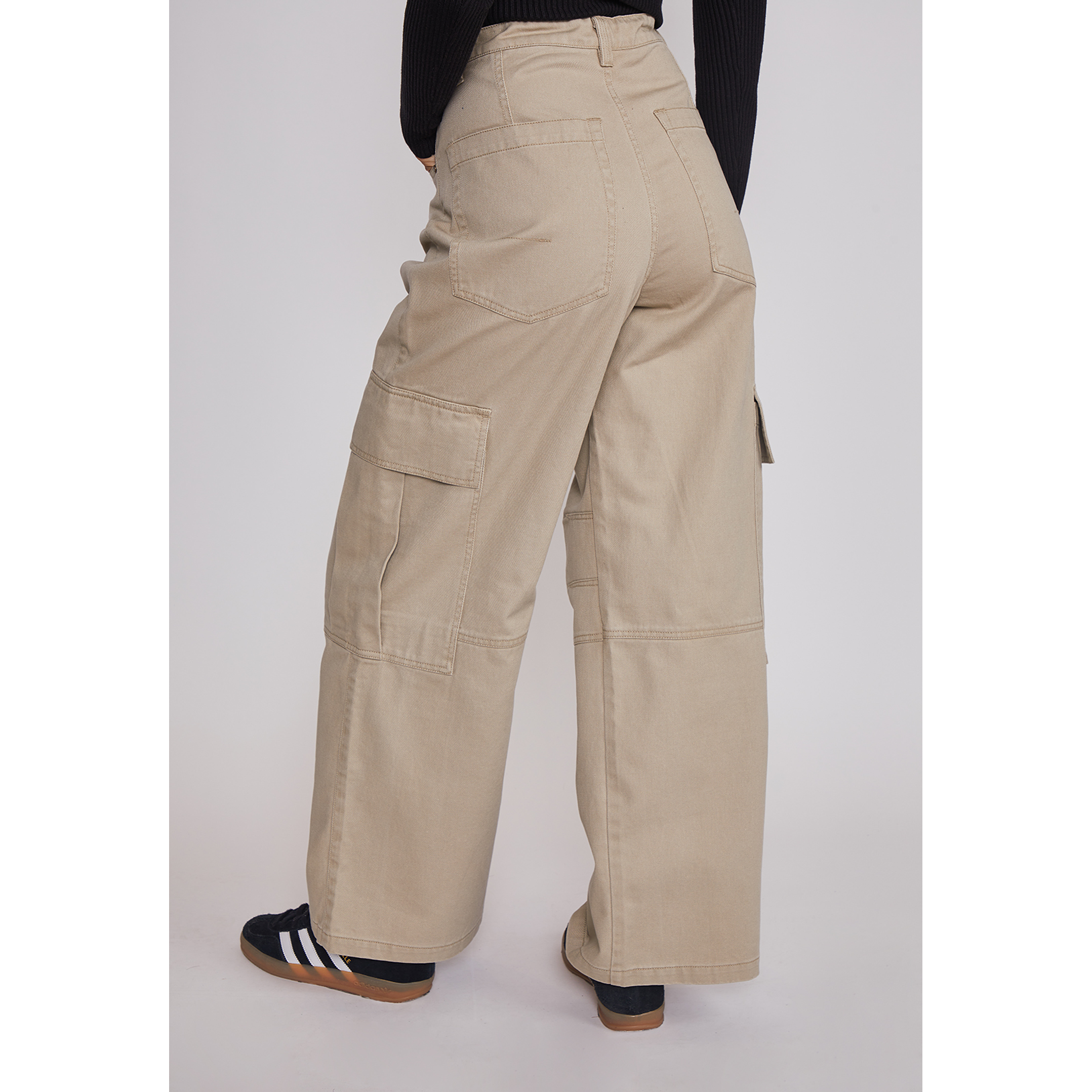 Pantalón Mujer Cargo Super Baggy Beige Sioux 2