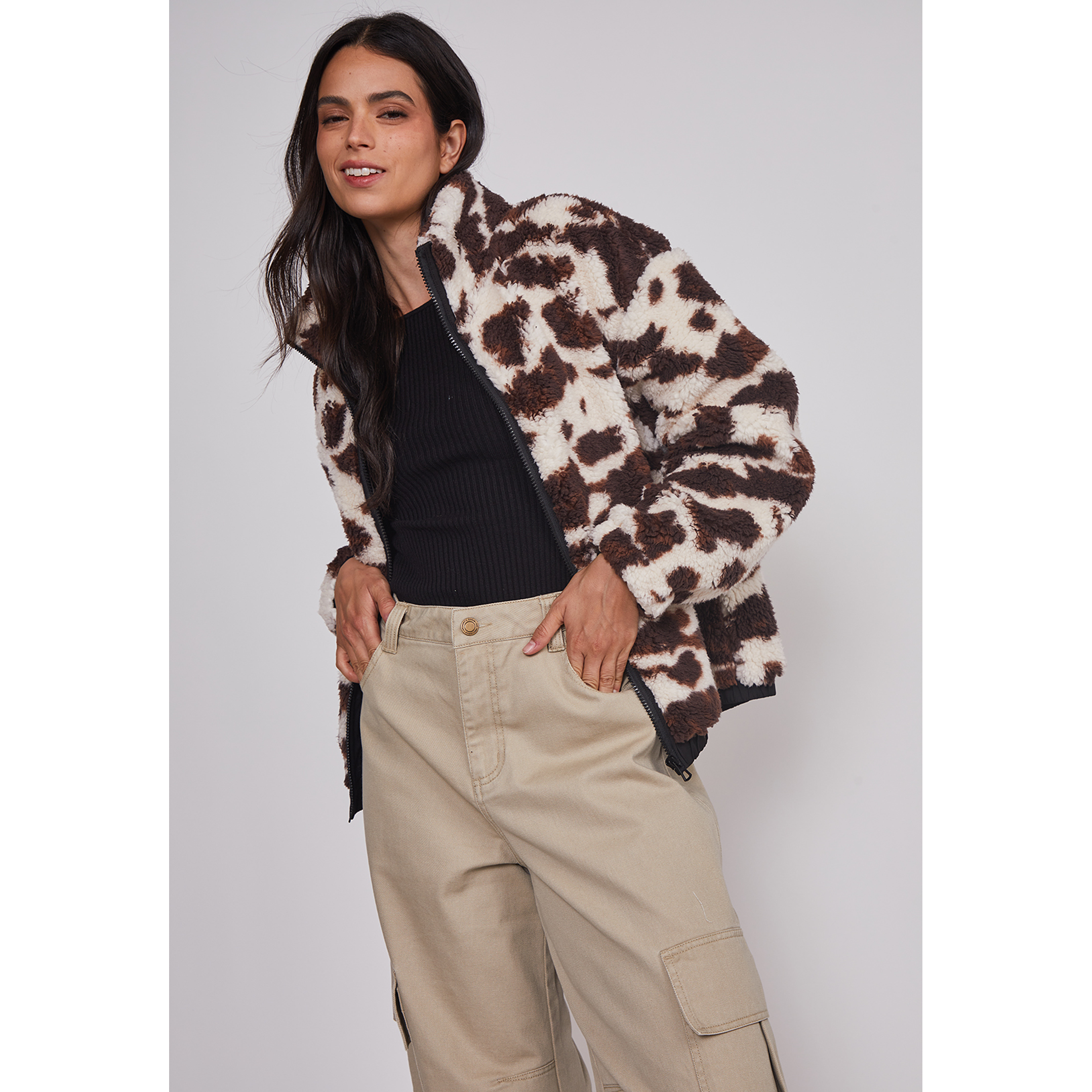 Pantalón Mujer Cargo Super Baggy Beige Sioux 3