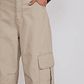 Pantalón Mujer Cargo Super Baggy Beige Sioux - Miniatura 4