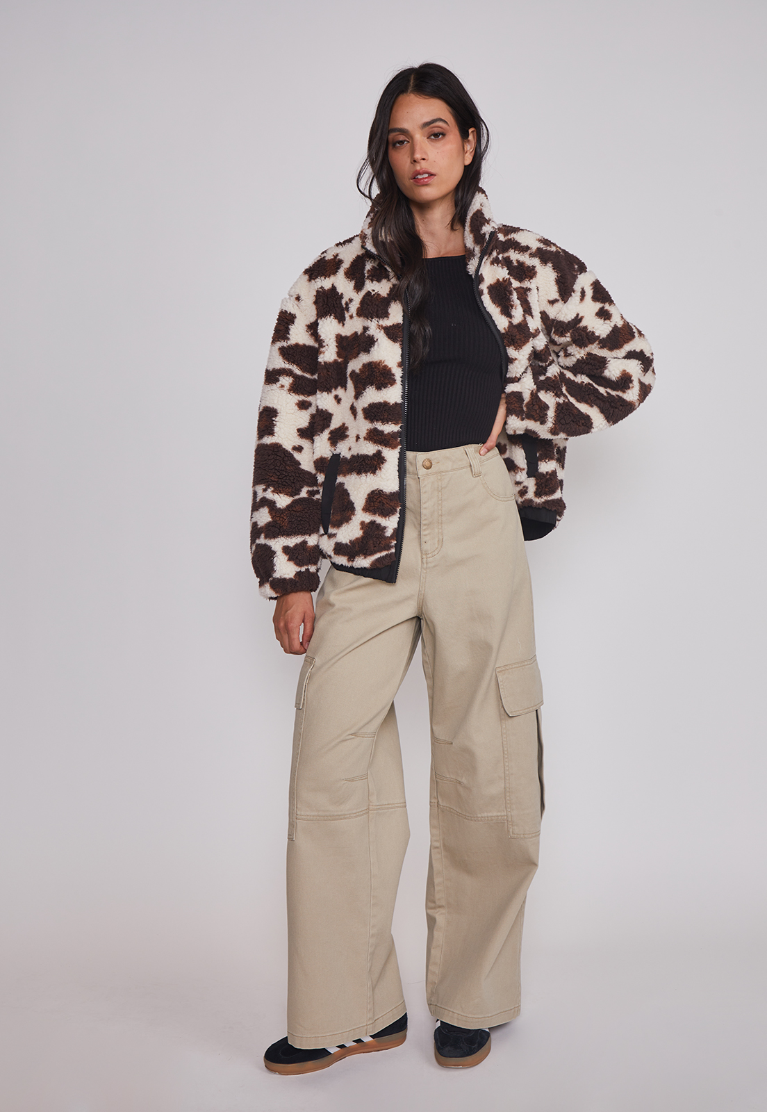 Polar Mujer Cow Print Café Sioux 4