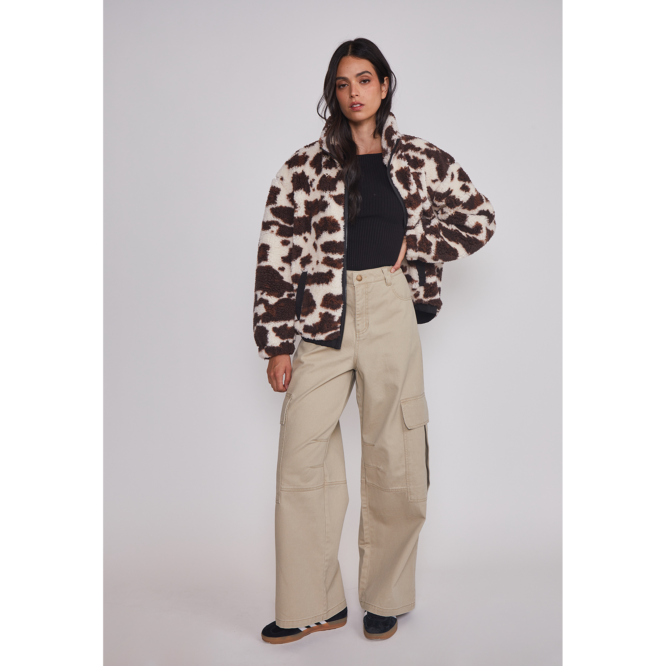 Polar Mujer Cow Print Café Sioux 4