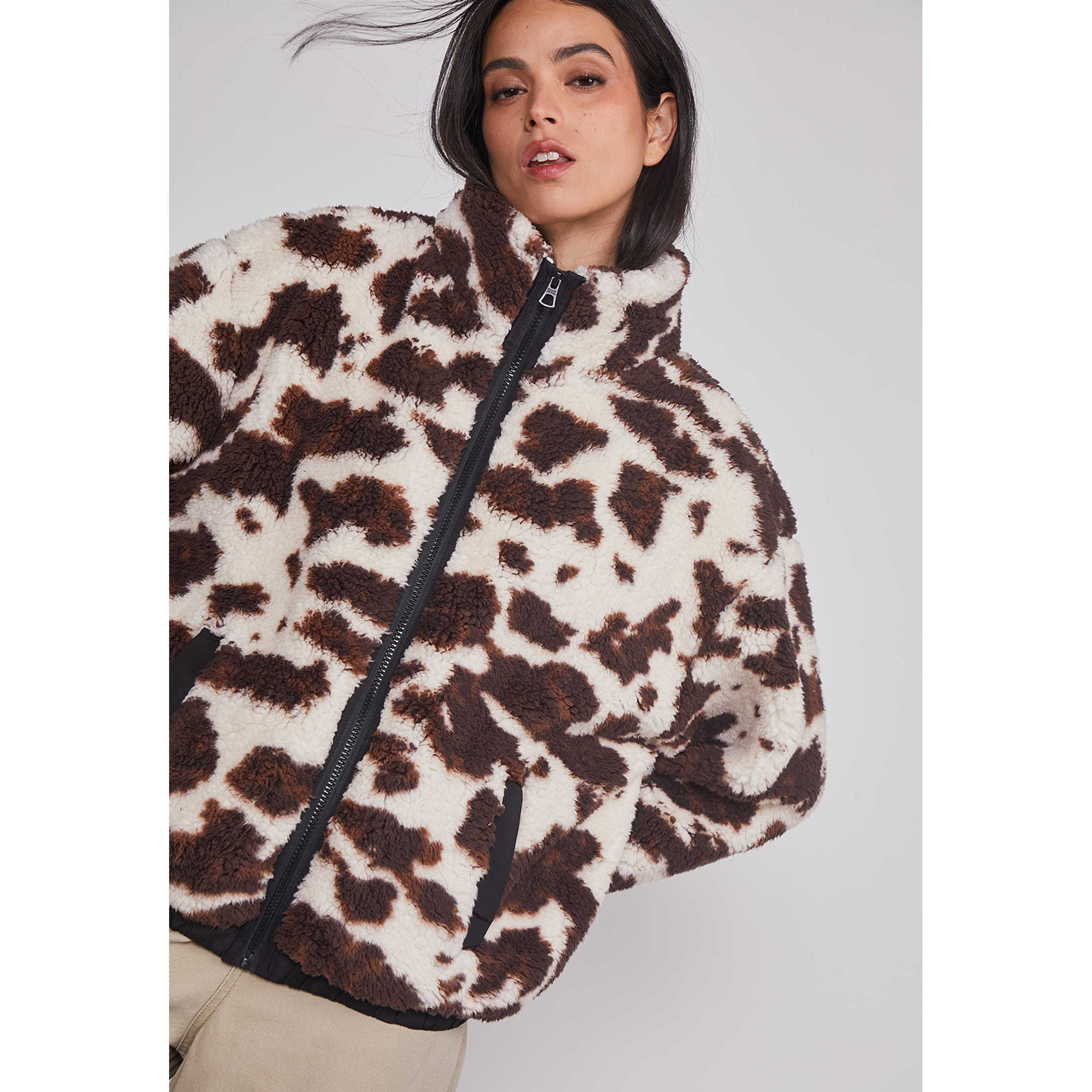 Polar Mujer Cow Print Café Sioux 5