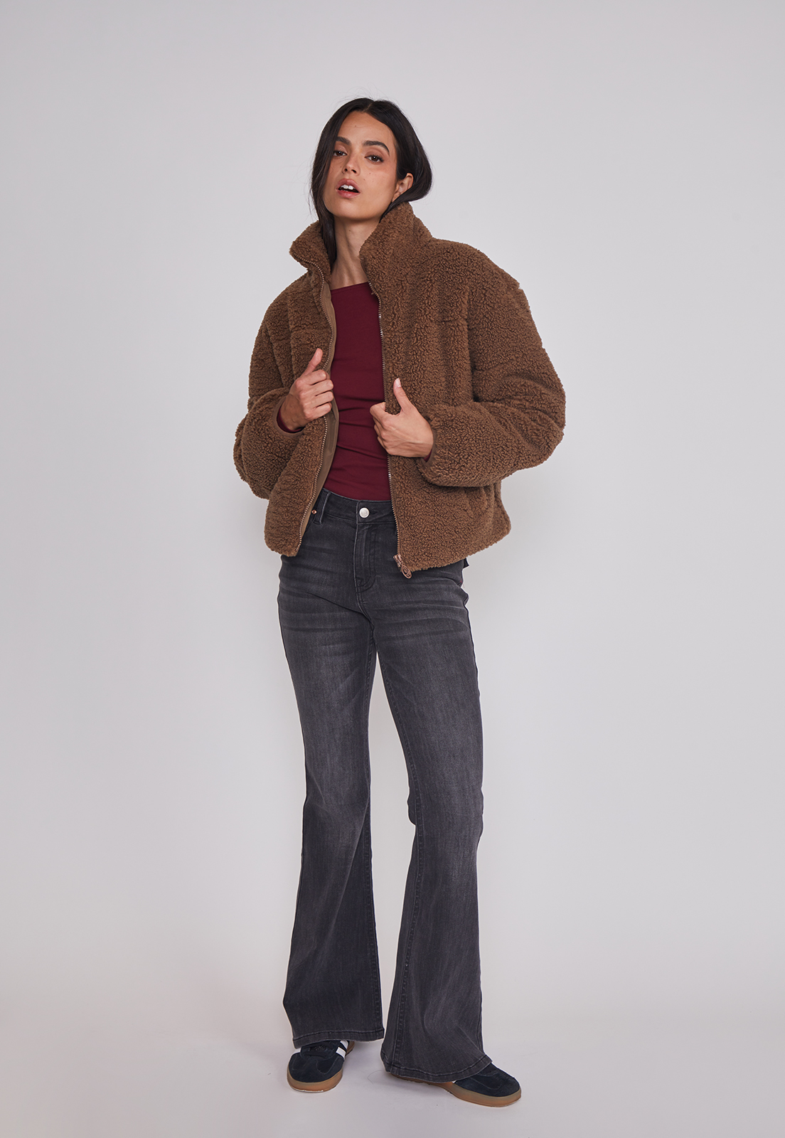 Polar Mujer Chiporro Acolchado Café Sioux 3