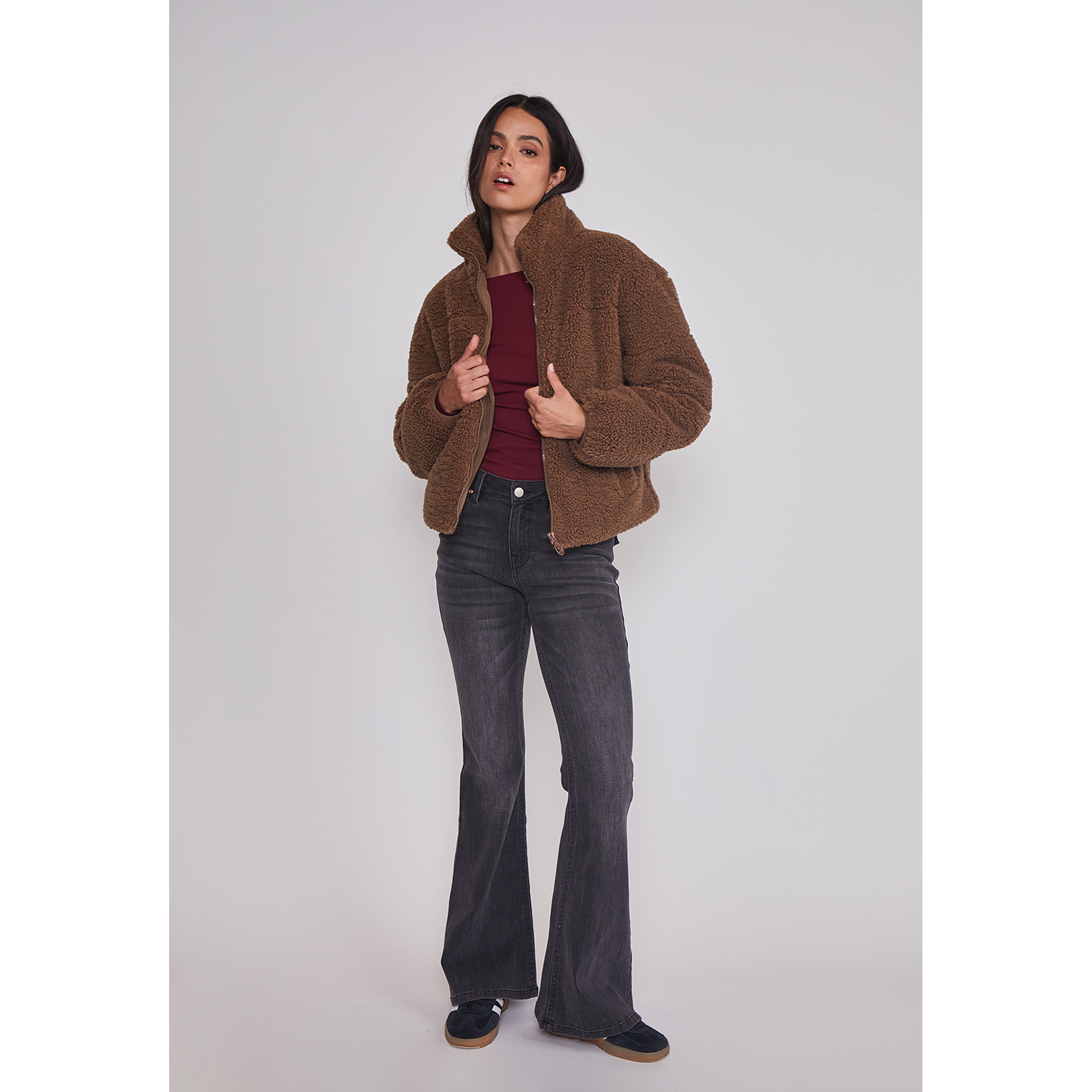 Polar Mujer Chiporro Acolchado Café Sioux 3