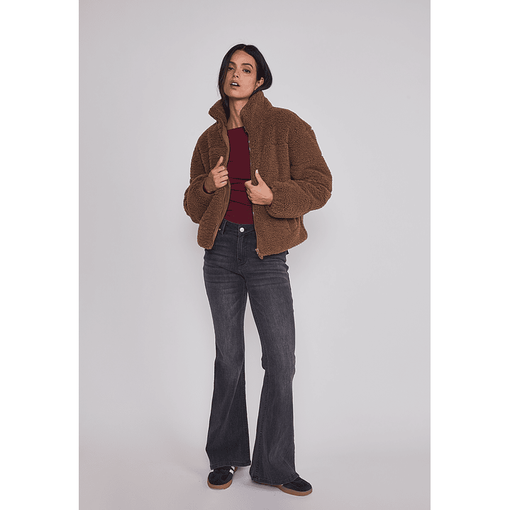 Polar Mujer Chiporro Acolchado Café Sioux 3