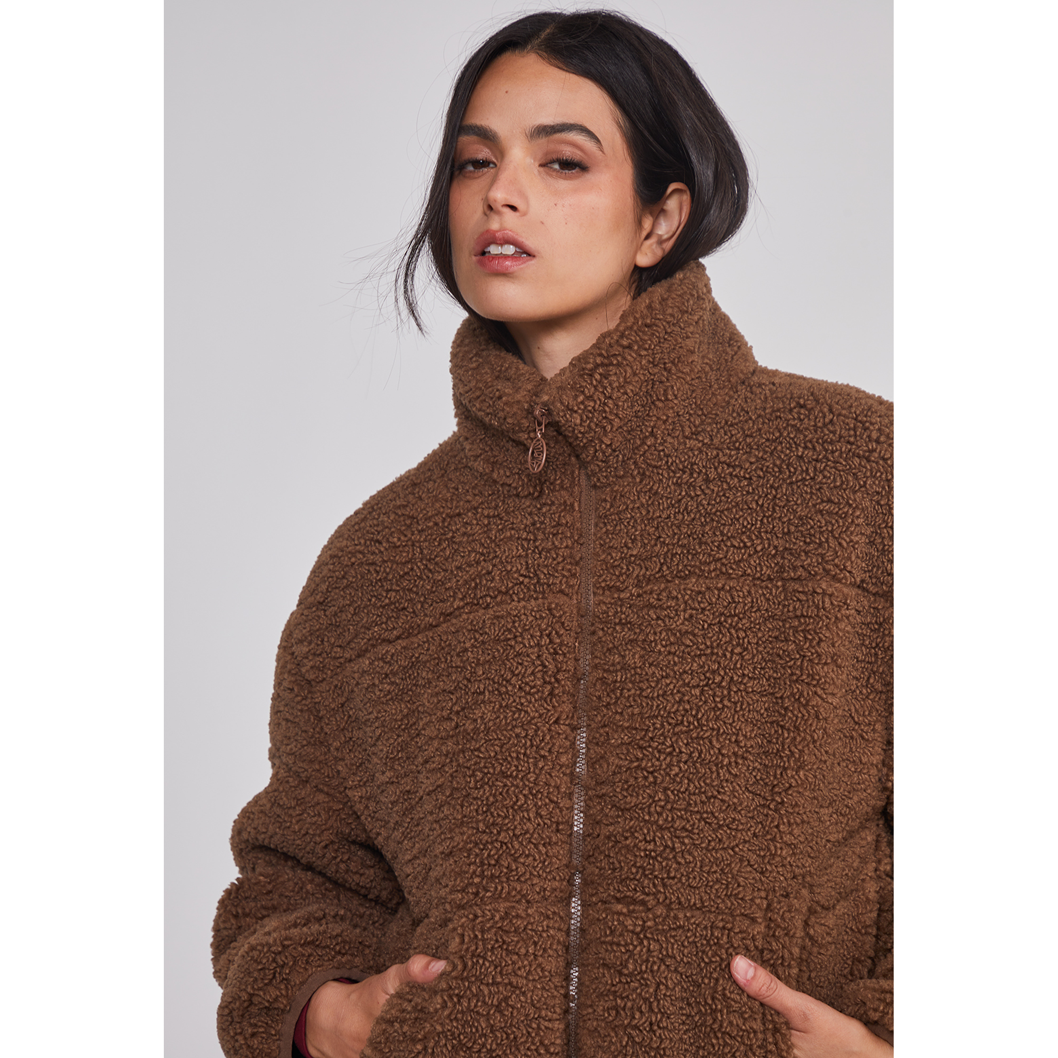 Polar Mujer Chiporro Acolchado Café Sioux 4