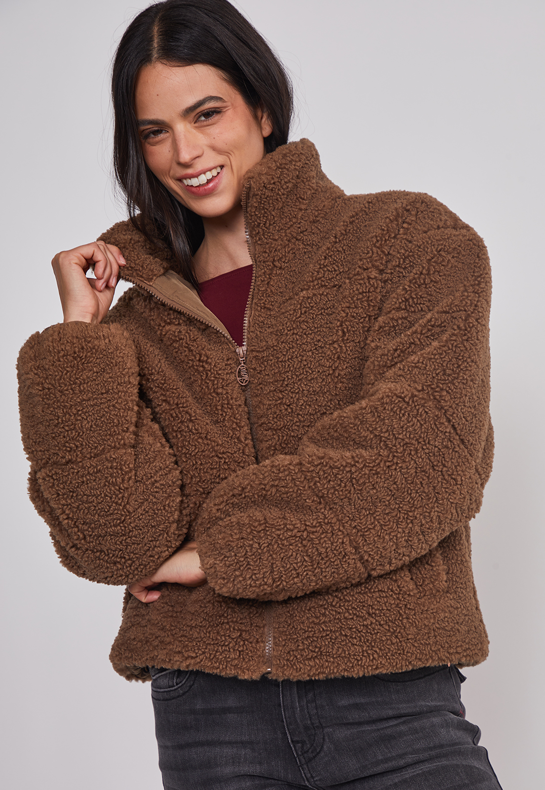 Polar Mujer Chiporro Acolchado Café Sioux 6