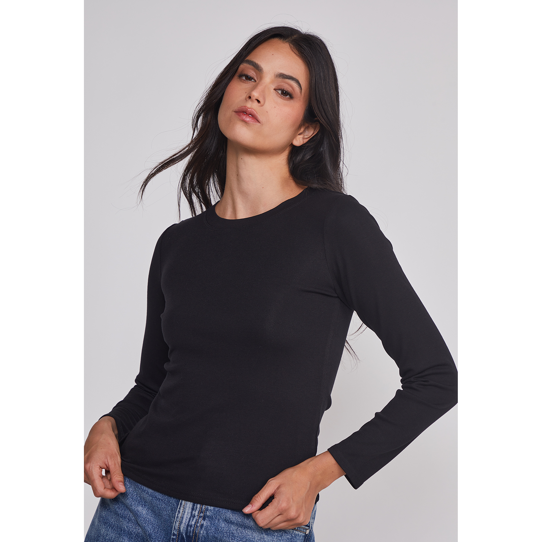 Camiseta Mujer Termica Negro Sioux 4