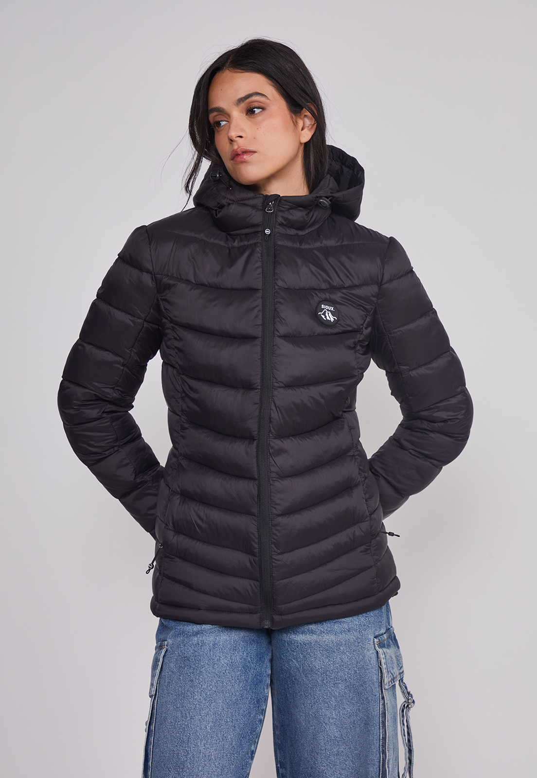 Parka Mujer Outdoor Negro Sioux 1