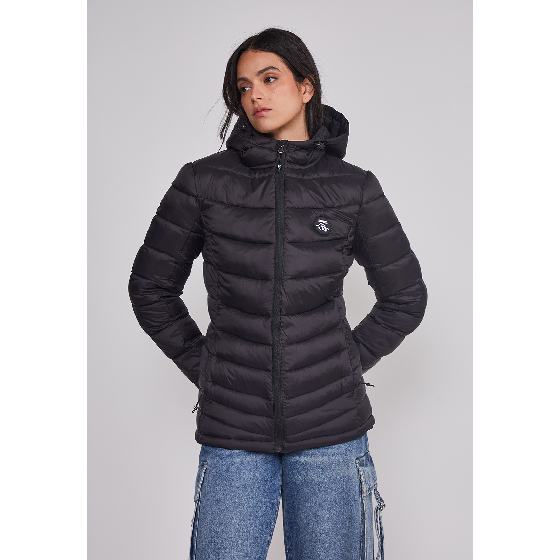 Parka Mujer Outdoor Negro Sioux 1