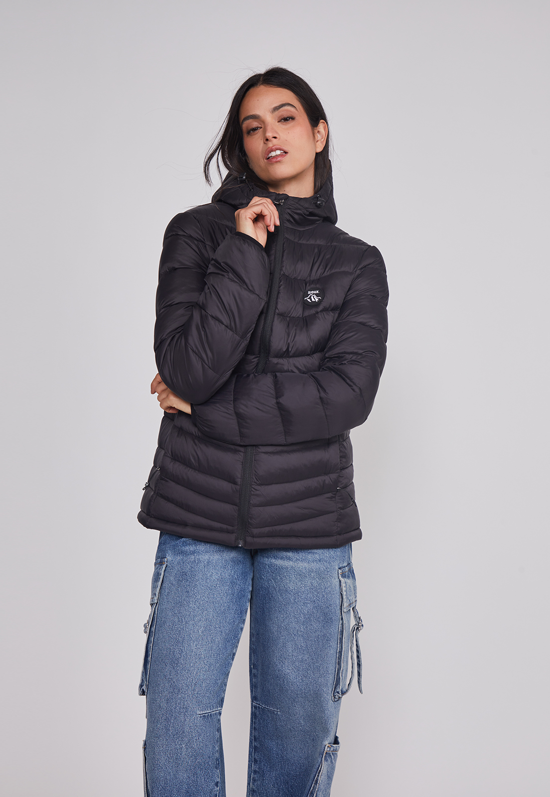 Parka Mujer Outdoor Negro Sioux 5