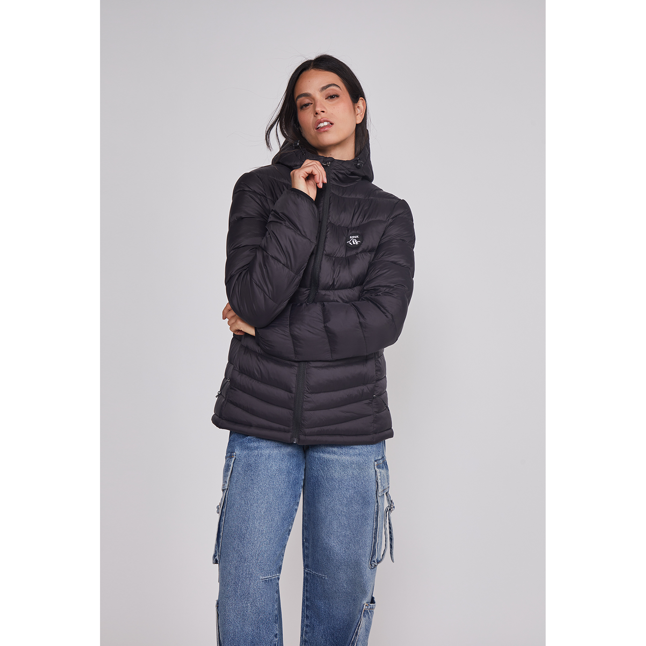 Parka Mujer Outdoor Negro Sioux 5