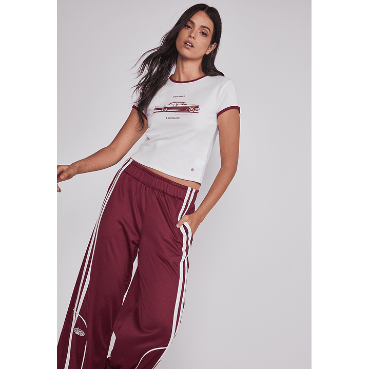 Pantalón Buzo Mujer Track Pant Burdeo Sioux 5