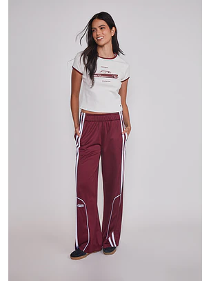 Pantalón Buzo Mujer Track Pant Burdeo Sioux