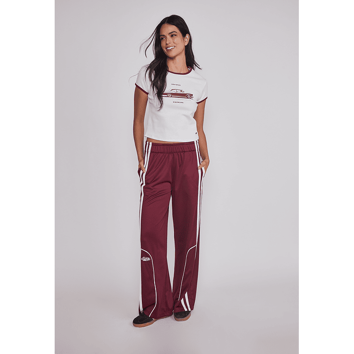 Pantalón Buzo Mujer Track Pant Burdeo Sioux 3