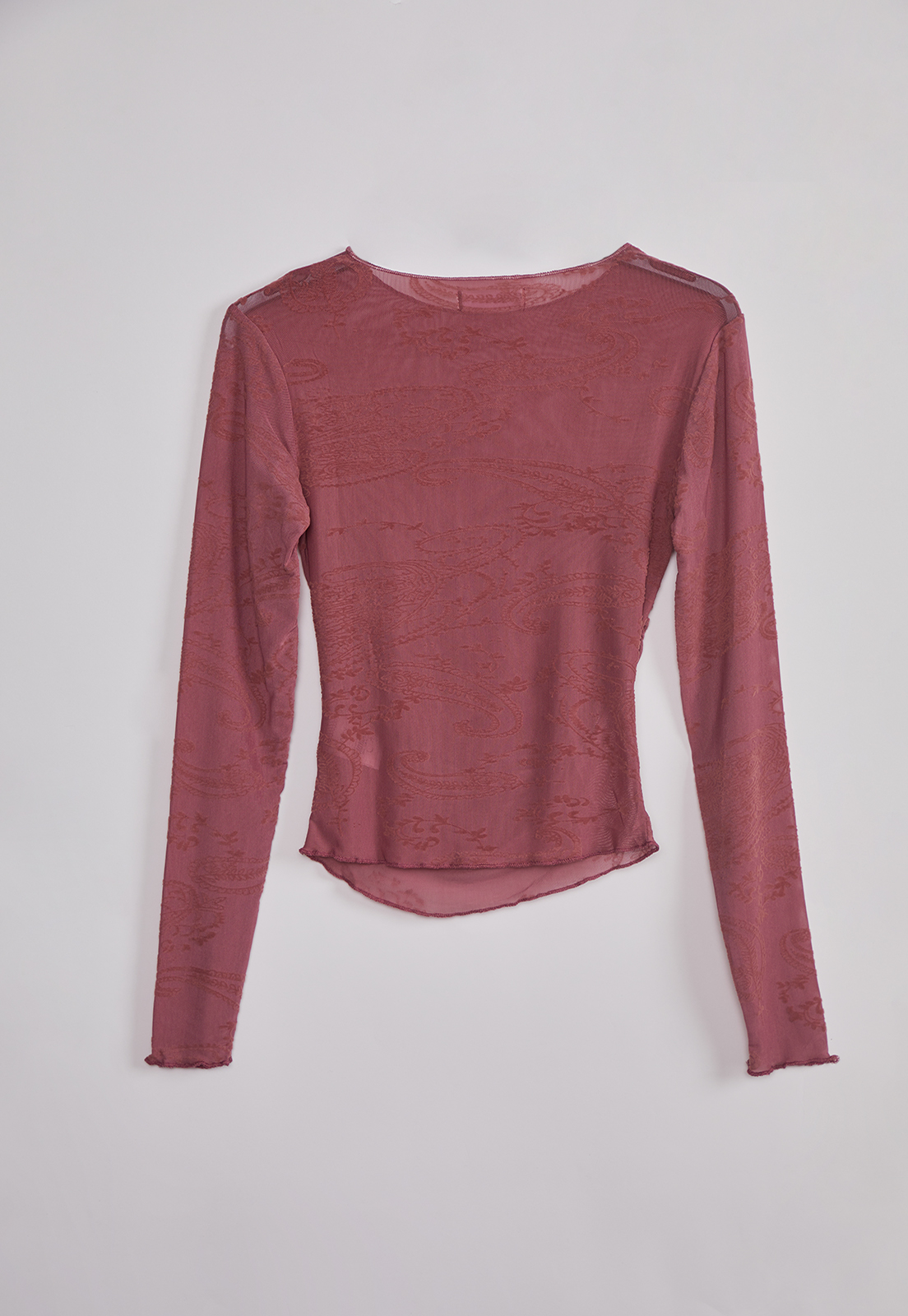 Polera Mujer Encaje Folk Rosado Sioux 2