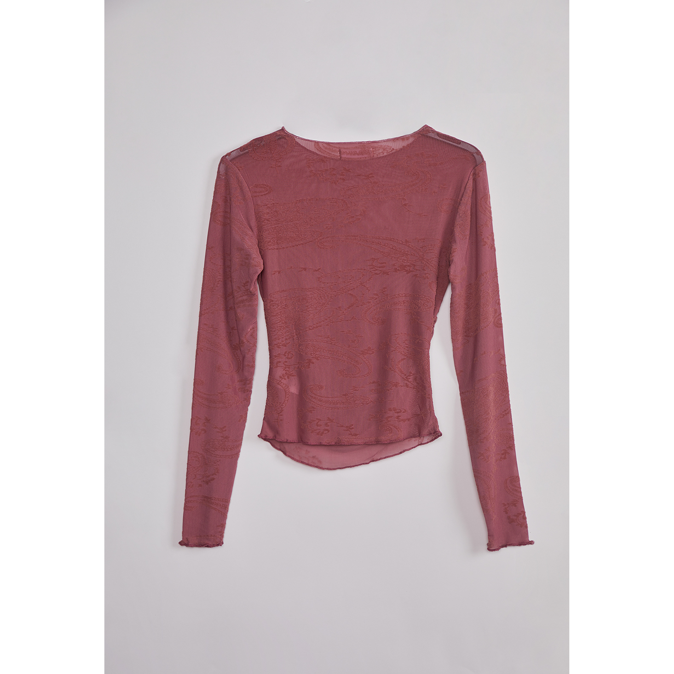 Polera Mujer Encaje Folk Rosado Sioux 2