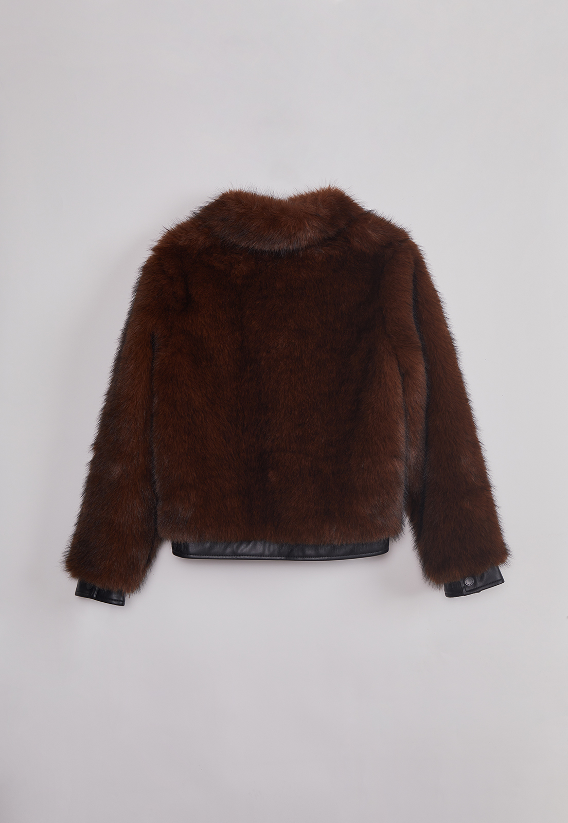 Chaqueta Mujer Detalles Ecocuero Café Sioux 2