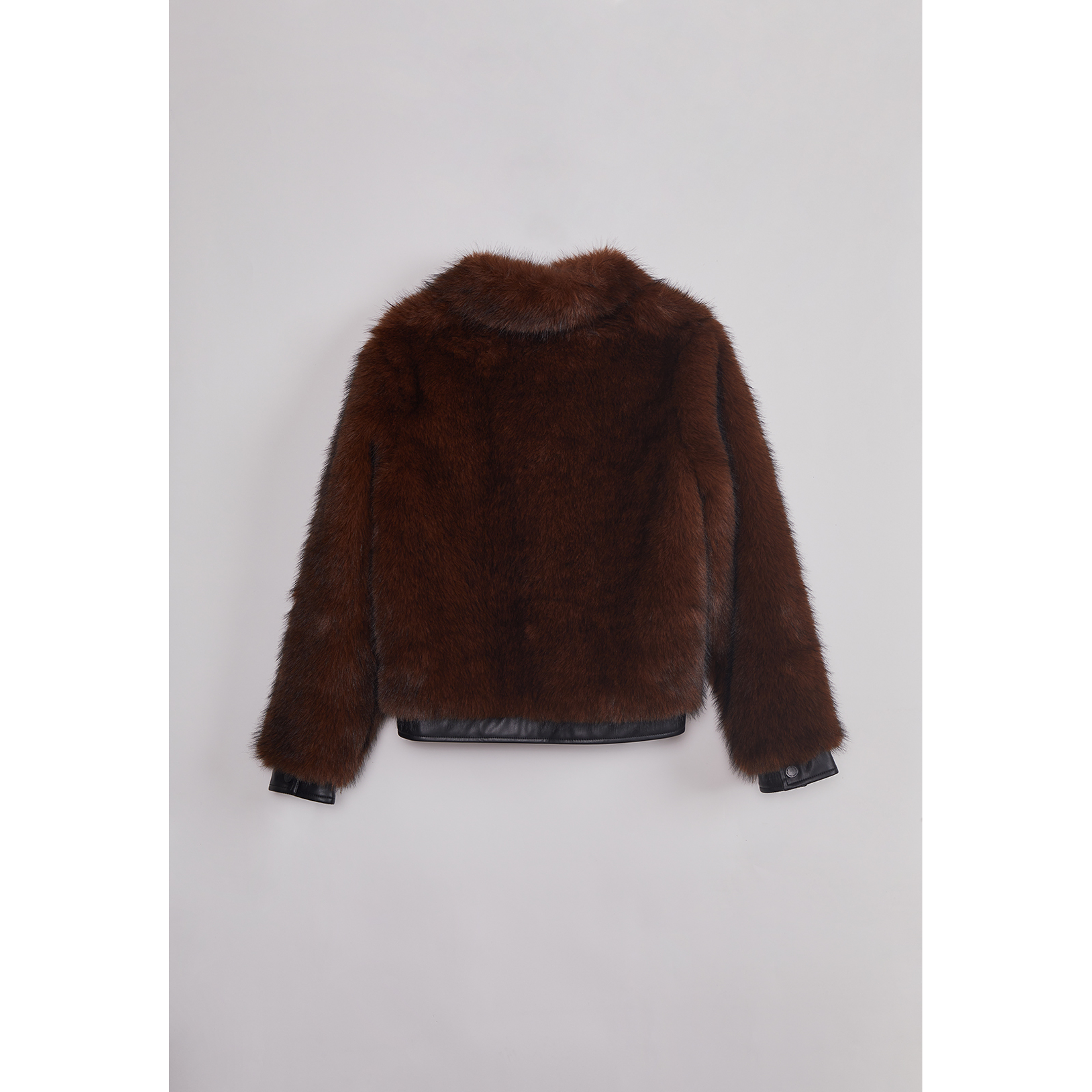 Chaqueta Mujer Detalles Ecocuero Café Sioux 2