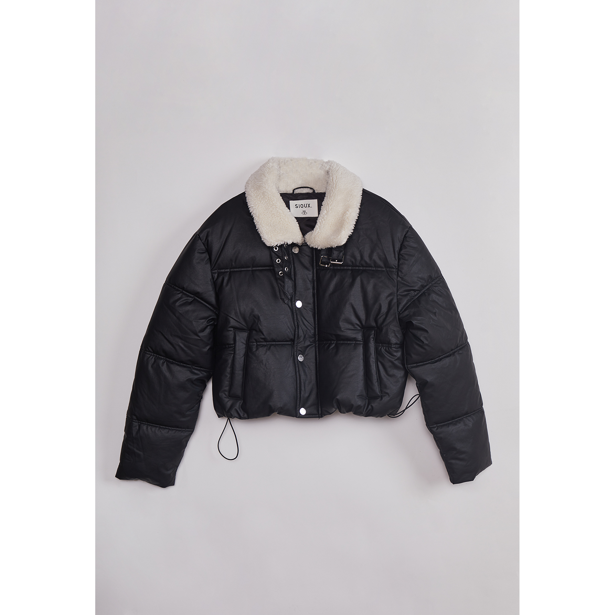 Parka Mujer Cuello Chiporro Negro Sioux 1