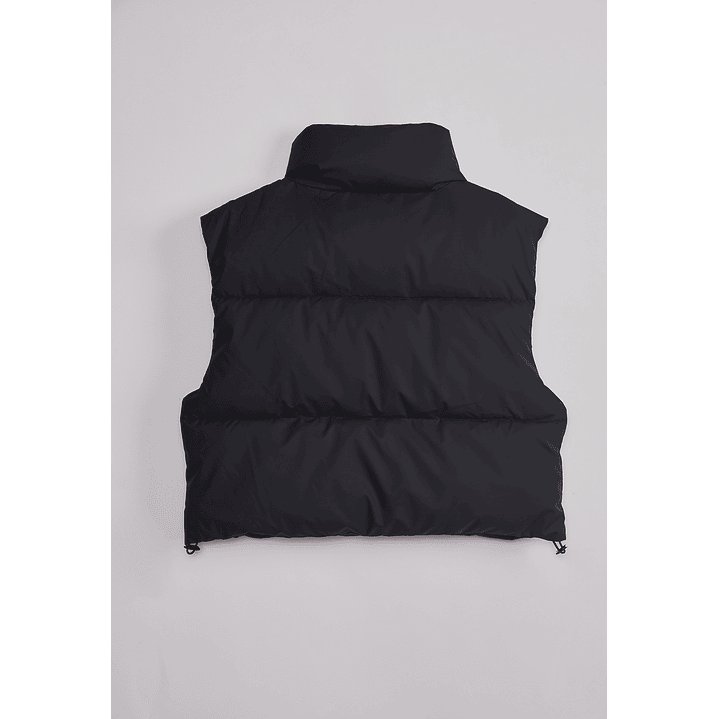 Parka Mujer Sin Mangas Crop Negro Sioux 2