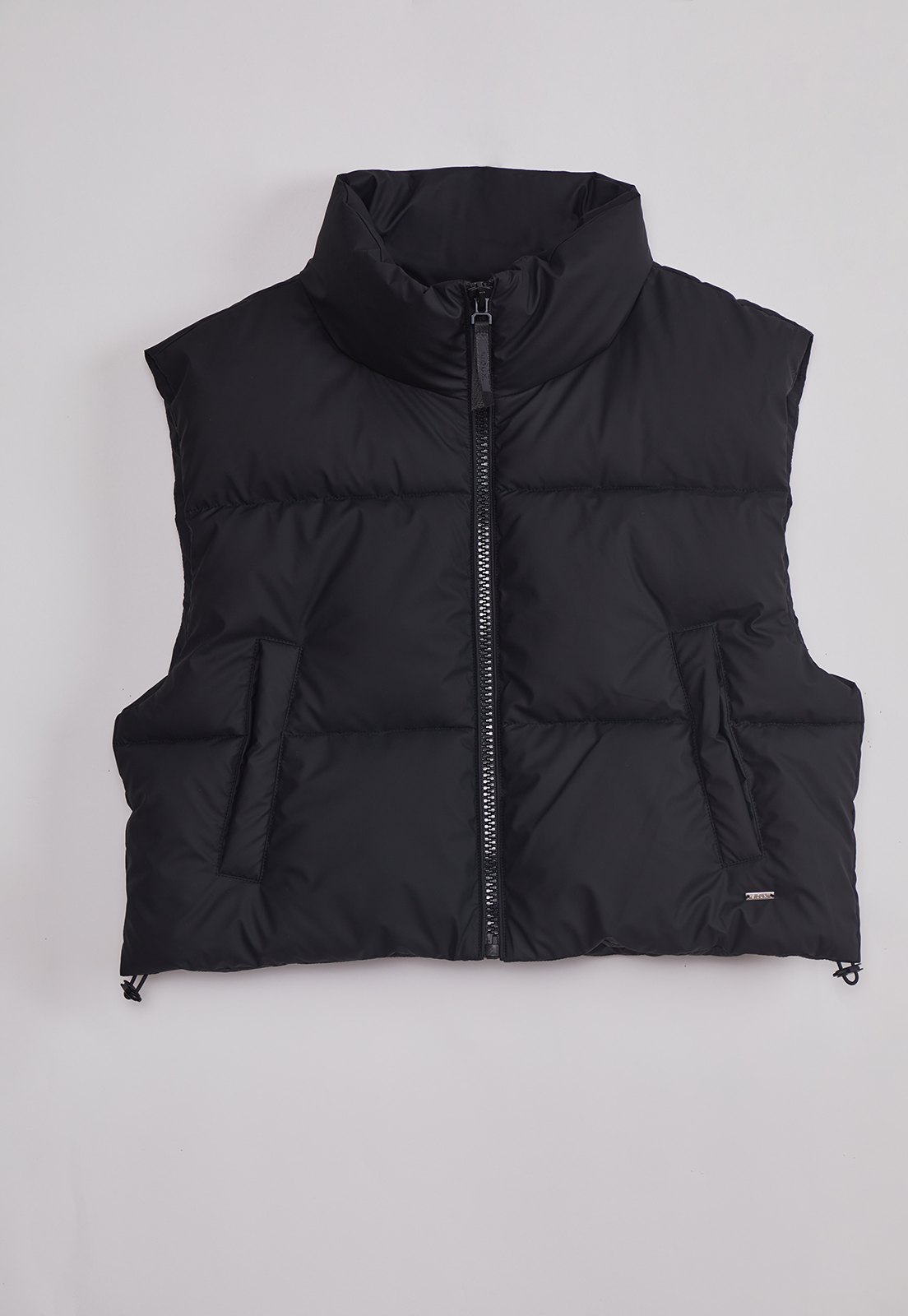 Parka Mujer Sin Mangas Crop Negro Sioux 1