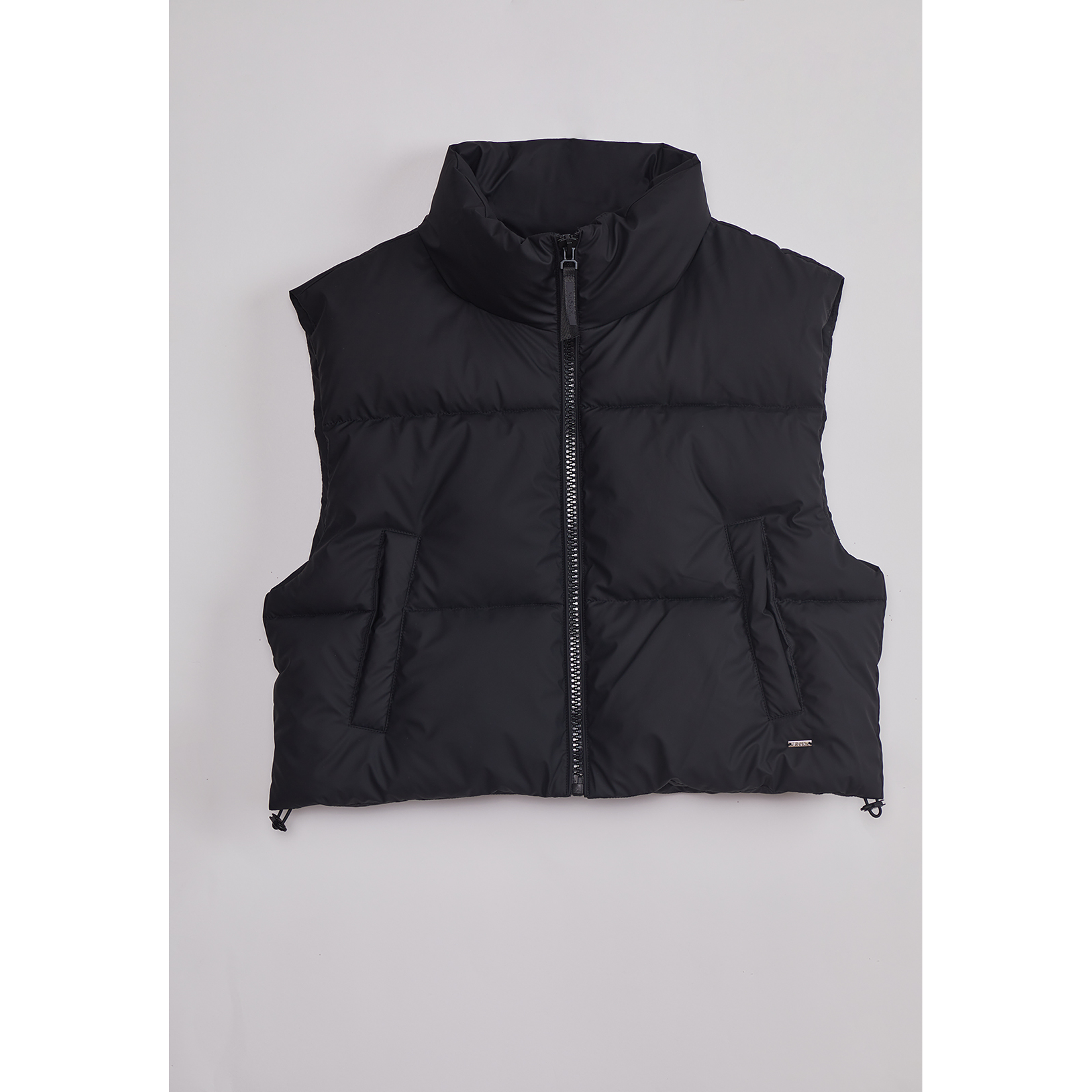 Parka Mujer Sin Mangas Crop Negro Sioux 1