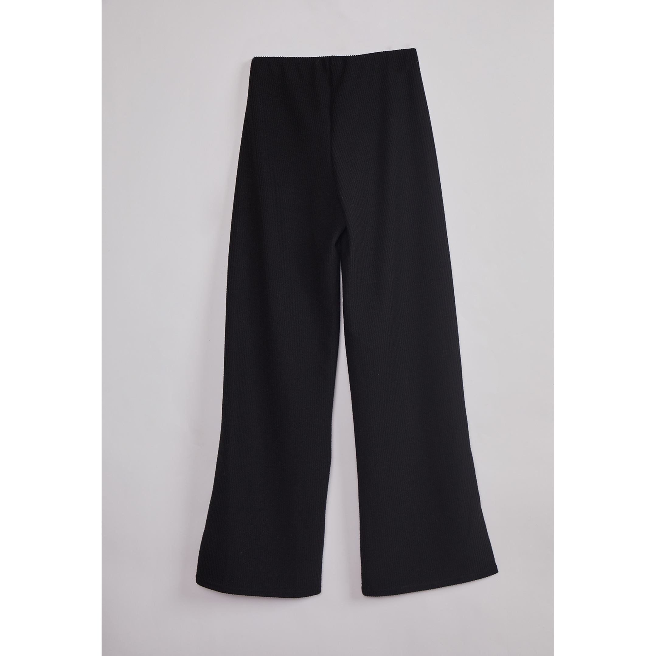 Pantalón Mujer Tejido Melange Negro Sioux 2