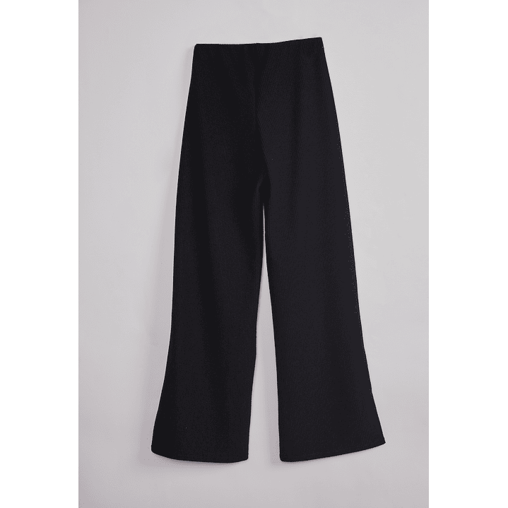 Pantalón Mujer Tejido Melange Negro Sioux 2