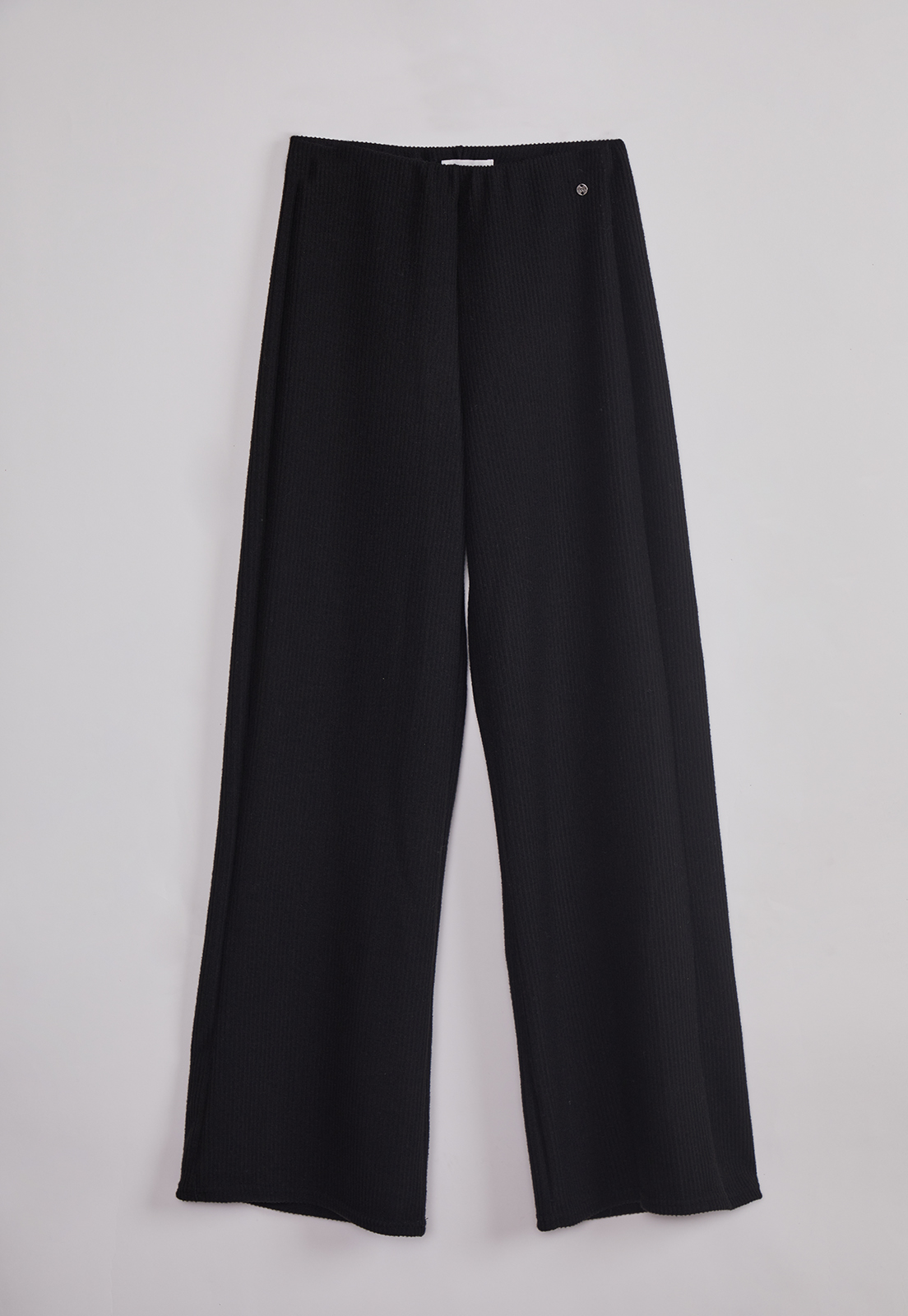 Pantalón Mujer Tejido Melange Negro Sioux 1