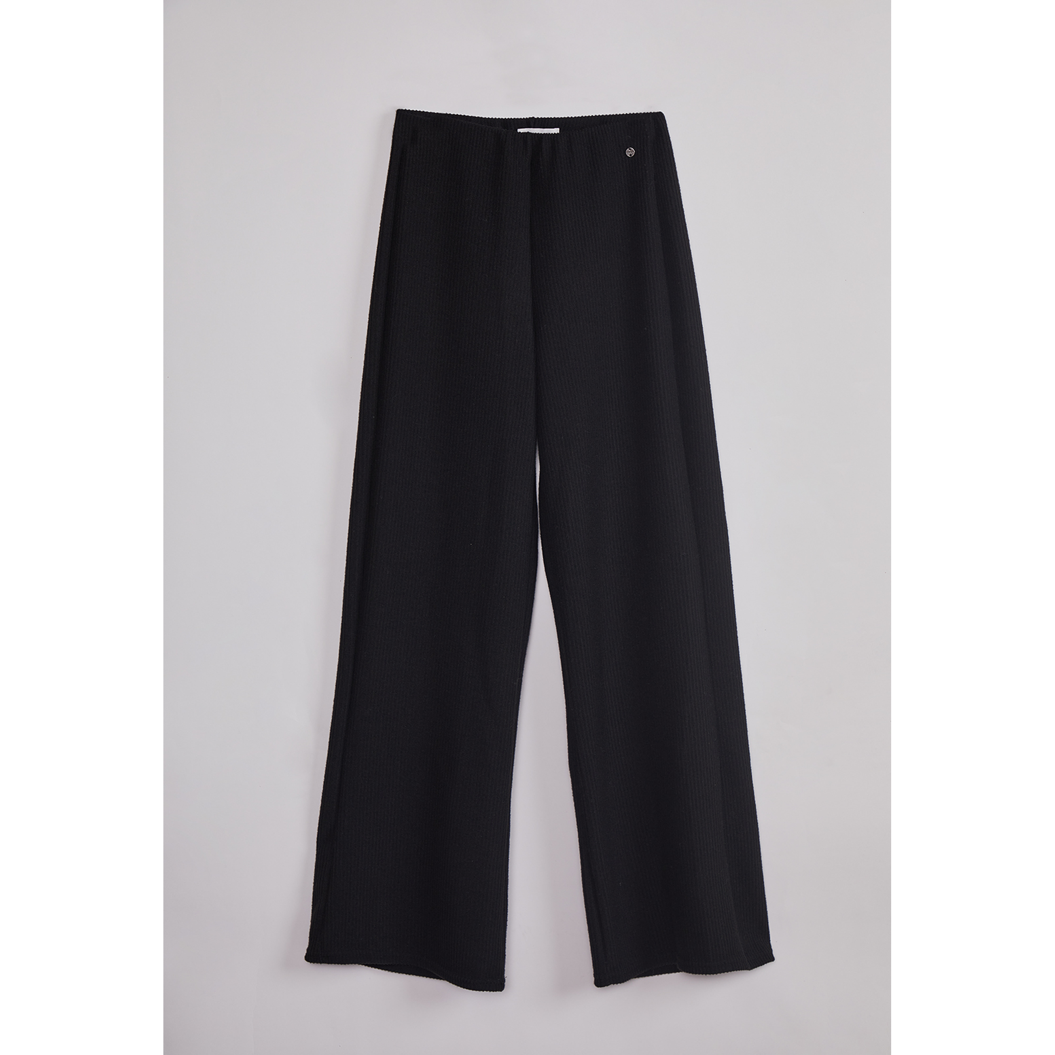 Pantalón Mujer Tejido Melange Negro Sioux 1