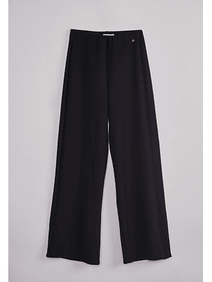 Pantalón Mujer Tejido Melange Negro Sioux